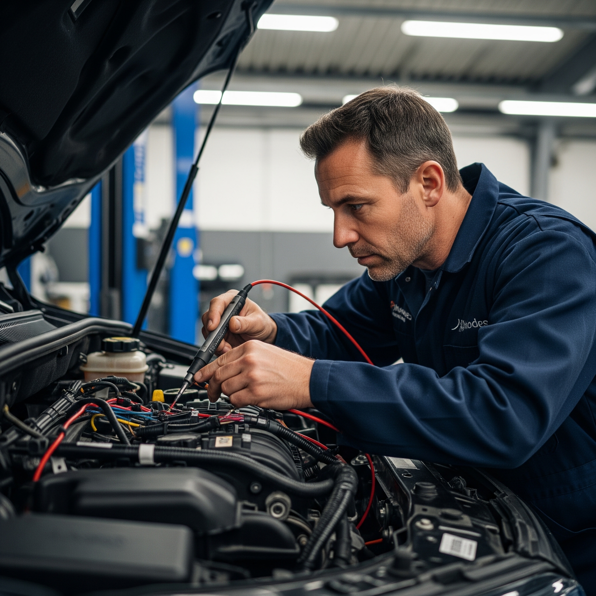 Diagnosis and repair of electrical faults.